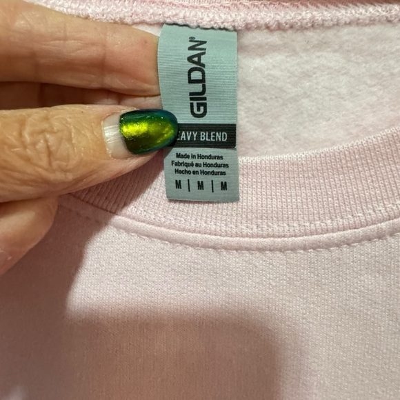 Gildan- Pink spooky dogs sweatshirt- size Med EUC - Picture 8 of 10